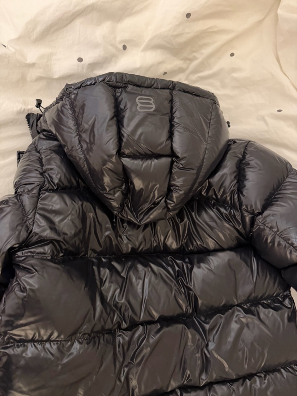 Aritzia Super Puff Black Long Puffer Coat size XL - Picture 7 of 8